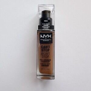 NYX Can't Stop Won't Stop Full Coverage Liquid Foundation Mocha‎ CSWSF19
